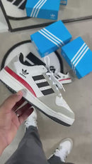 TÊNIS ADIDAS FÓRUM VERMELHO E CINZA